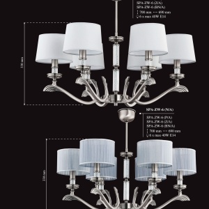 Candelabru 8 brate elegant realizat manual Sparone - Img 12