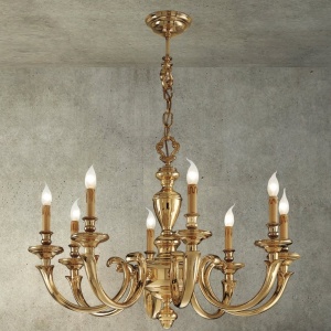 Candelabru 8 brate LUX realizat manual Amos 163234 universul-luminii.ro
