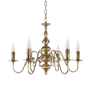 Candelabru clasic elegant din alama masiva Flemish