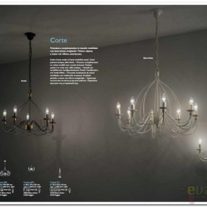 Candelabru clasic modelat si pictat manual disponibil in finisaj alb antichizat CORTE SP8 005898 175294 universul-luminii.ro