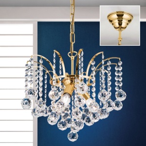 Candelabru cristal Asfour design lux KRISTALL KLASSISCH 3L gold/clear 161434 universul-luminii.ro