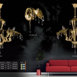 Candelabru cristal Bohemia 3 brate, diam.72cm KALA III. CE 54104 universul-luminii.ro