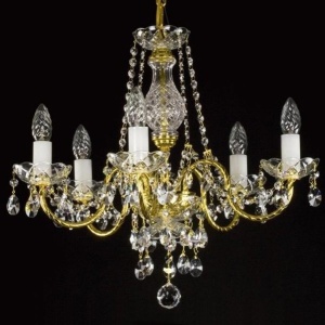 Candelabru cristal Bohemia 6 brate, diam. 53cm Adela VI CE