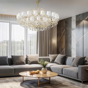 Candelabru Cristal Bohemia Exclusive 30 brate MARIA TEREZIA 78 - Img 3