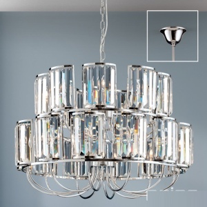 Candelabru cromat design LUX cu cristal K9 Gstaad 197364 universul-luminii.ro