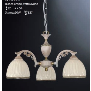 Candelabru cu 3 brate realizat manual design italian 9671 202884 universul-luminii.ro