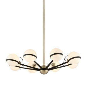 Candelabru design contemporan ACE, cu 8 surse de lumina
