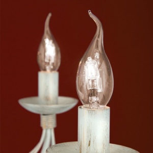 Candelabru design rustic cu 8 brate Vela, ivory 181304 universul-luminii.ro