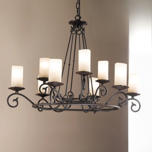 Candelabru design rustic cu 9 brate Rusticka LU 1K/3615/6+3 Antik OR - Img 5