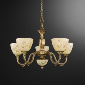 Candelabru din alama 5 brate design italian 6258 102164 universul-luminii.ro
