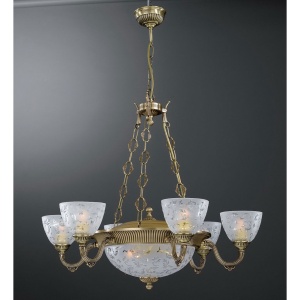 Candelabru din alama 6 brate design italian 10L 6252 102234 universul-luminii.ro