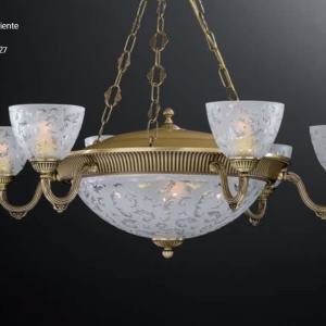 Candelabru din alama 6 brate design italian 10L 6252 201594 universul-luminii.ro