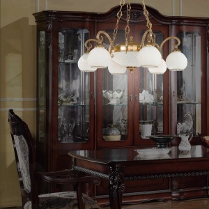 Candelabru din alama clasic 6+2L design italian 8500 204694 universul-luminii.ro