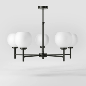Candelabru din alama stil modern Art Deco Spheres - Img 3