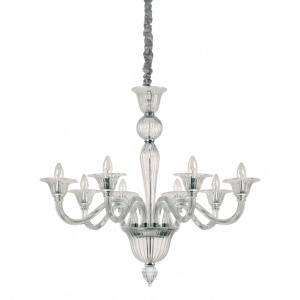 Candelabru elegant cu 8 brate BRIGITTA SP8 TRASPARENTE 199382 IDL - Img 1
