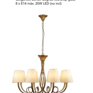 Candelabru elegant cu 8 brate Paola 130864 universul-luminii.ro