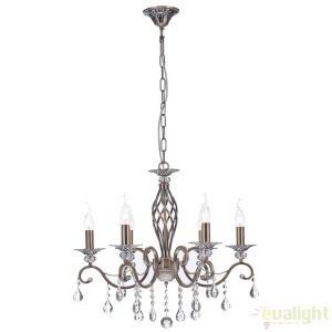 Candelabru elegant design clasic cu 6 brate Grace bronz MYRC247-PL-06-R 58084 universul-luminii.ro