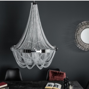 Candelabru elegant design clasic Royal XL 70cm, argintiu - Img 3