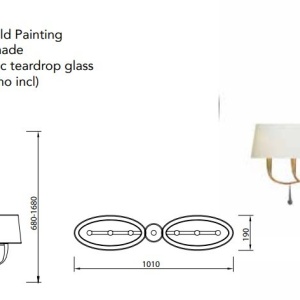 Candelabru elegant design modern Paola 130914 universul-luminii.ro