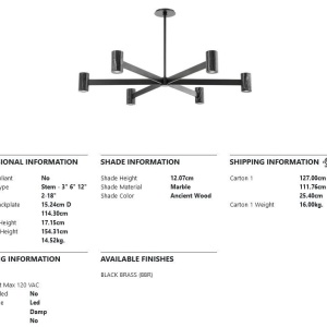 Candelabru, lustra LED design modern PREDOCK - Img 2