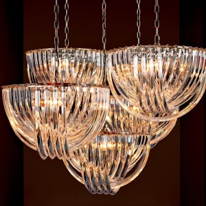 Candelabru LUX fabricat manual, diametru 50cm, Murano 108978 HZ 64234 universul-luminii.ro