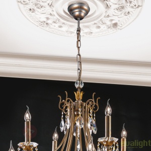 Candelabru LUX super elegant cu 12 brate Miramare LU 2407/8+4 silber-goldOR 55854 universul-luminii.ro