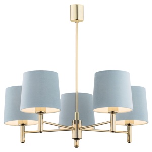 Candelabru modern design elegant PONTE 5L albastru - Img 1