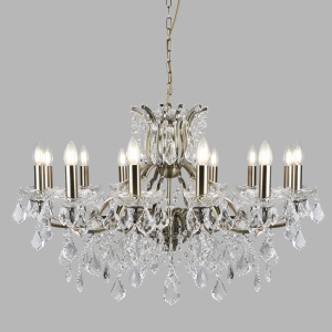 Candelabru stil clasic cu 12 brate Paris alama antic 87312-12AB SRT 43554 universul-luminii.ro