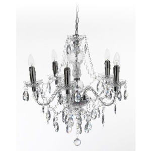 Candelabru stil clasic cu 5 brate JEWEL transparent 1585 FTP