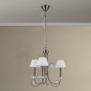Candelabru stil clasic cu cristal K9 ARIANE 3L nickel inchis 234874 universul-luminii.ro