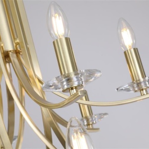 Candelabru stil elegant metal alama Ascona 12L 624874 universul-luminii.ro