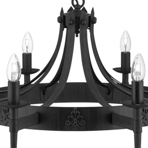 Candelabru stil rustic Cartwheel II 8L 111864 universul-luminii.ro