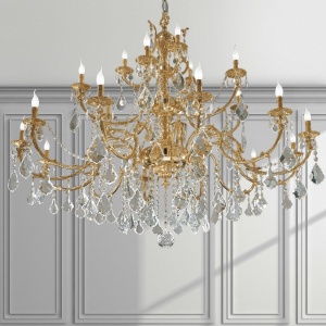 Candelabru XXL 21 brate LUX cu cristale Scholer, Ermes 144644 universul-luminii.ro