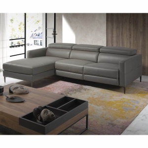 Coltar LUX design italian cu sezlong stanga si functia relax Serena