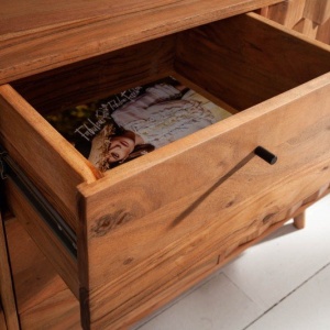Comoda din lemn de salcam Mystic 145cm - Img 3