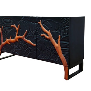 Comoda din lemn masiv FOREST 160cm lemn de mango - Img 5