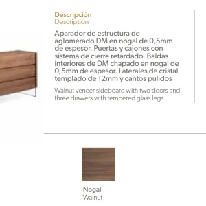 Comoda eleganta design deosebit Aurore AC-CP1803-E-NOGAL - Img 2