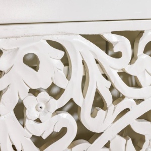 Comoda inalta design oriental MARRAKECH 140cm, alb - Img 7
