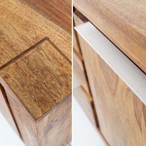Comoda realizata manual din lemn masiv, design elegant Giant Sheesham 180cm - Img 6