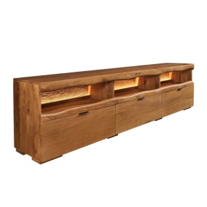 Comoda TV din lemn de mango cu iluminare LED GRAND 180cm - Img 2