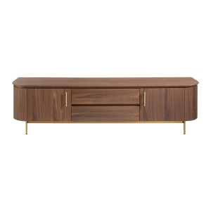 Comoda TV moderna design LUX Wood and Gold - Img 4