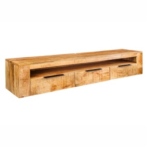 Comoda TV suspendata industrial style Iron Craft mango natur, 160cm - Img 2