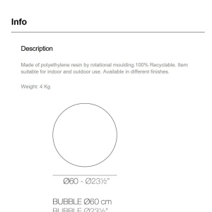 Corp de iluminat LED decorativ exterior Bubbles diametru 60cm 191814 universul-luminii.ro