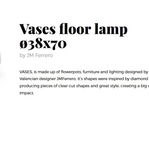 CORP DE ILUMINAT LED DECORATIV VASES FLOOR LAMP H-70cm 196224 universul-luminii.ro