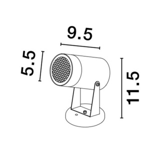 Corp de iluminat LED exterior IP54 Destry negru 130094 universul-luminii.ro