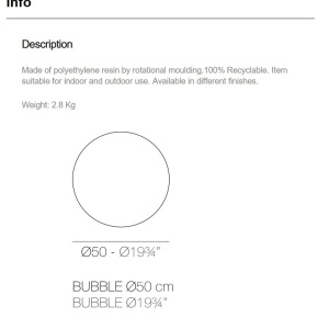 Corp de iluminat RGBW LED decorativ exterior Bubbles diametru 50cm 70754 universul-luminii.ro