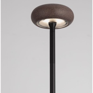 Corp iluminat exterior decorativ cu tarus CAMI H-80cm, ciment rosu - Img 5