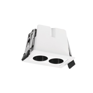 Corp incastrabil cu 2 spoturi LED BLAU alb