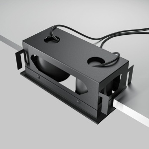 Corp incastrabil cu 2 spoturi LED directionabile Metal Modern negru 150834 universul-luminii.ro