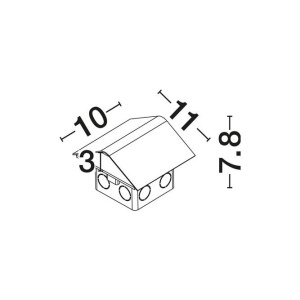 Corp incastrabil sol exterior LED 3000K, IP67 IK10 MEX - Img 4